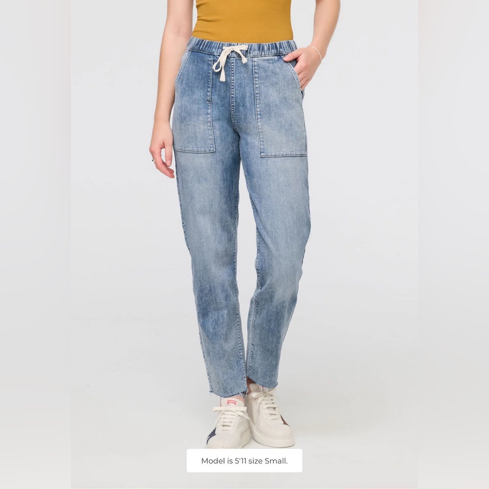 Duer |Women's Performance Denim Harbour Pant - Light Stone